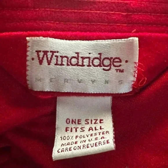 Vintage 70s Warm Red Full Length Kimono Robe - Picture 9 of 9